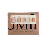 Solid Glossy Nude Brown Press-On Nails