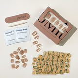 Solid Glossy Nude Brown Press-On Nails