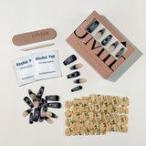 Dark Shades Spider Web Press-On Nails