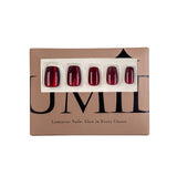 Burgundy Cat Eye Press-On Nails