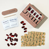 Burgundy Cat Eye Press-On Nails