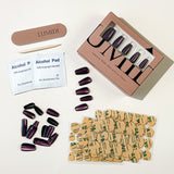 Purple Holographic Cat Eye Press-On Nails