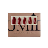 Classic red medium round Press-On Nails