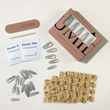 Ocean Holographic Gradient Cat Eye Press-On Nails