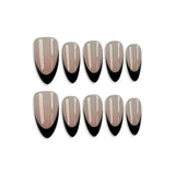 Black French Tip Press-On Nails