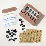 Dark Gray Starry Cat Eye Press-On Nails