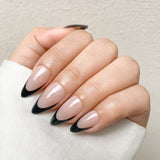 Black French Tip Press-On Nails