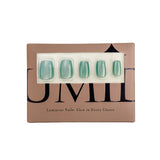 Pastel Aqua Cat Eye Press-On Nails