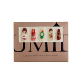 Santa Claus, Christmas Stockings And Gingerbread Men Press-On Nails