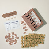 Nude Base With Crisp White Abstract French Tip Press-On Nails