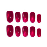 Magenta Cat Eye Press-On Nails