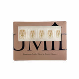 Champagne Cat-Eye Gold Cross Square Press-On Nails