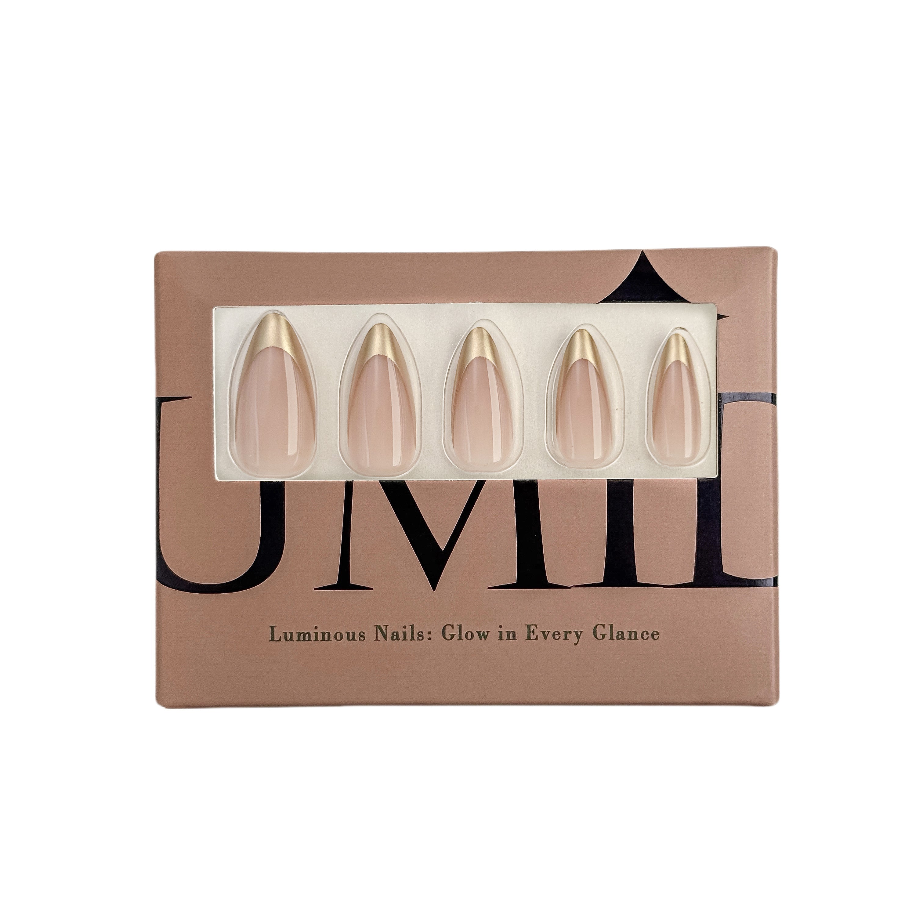 Gold French Tip Press-On Nails