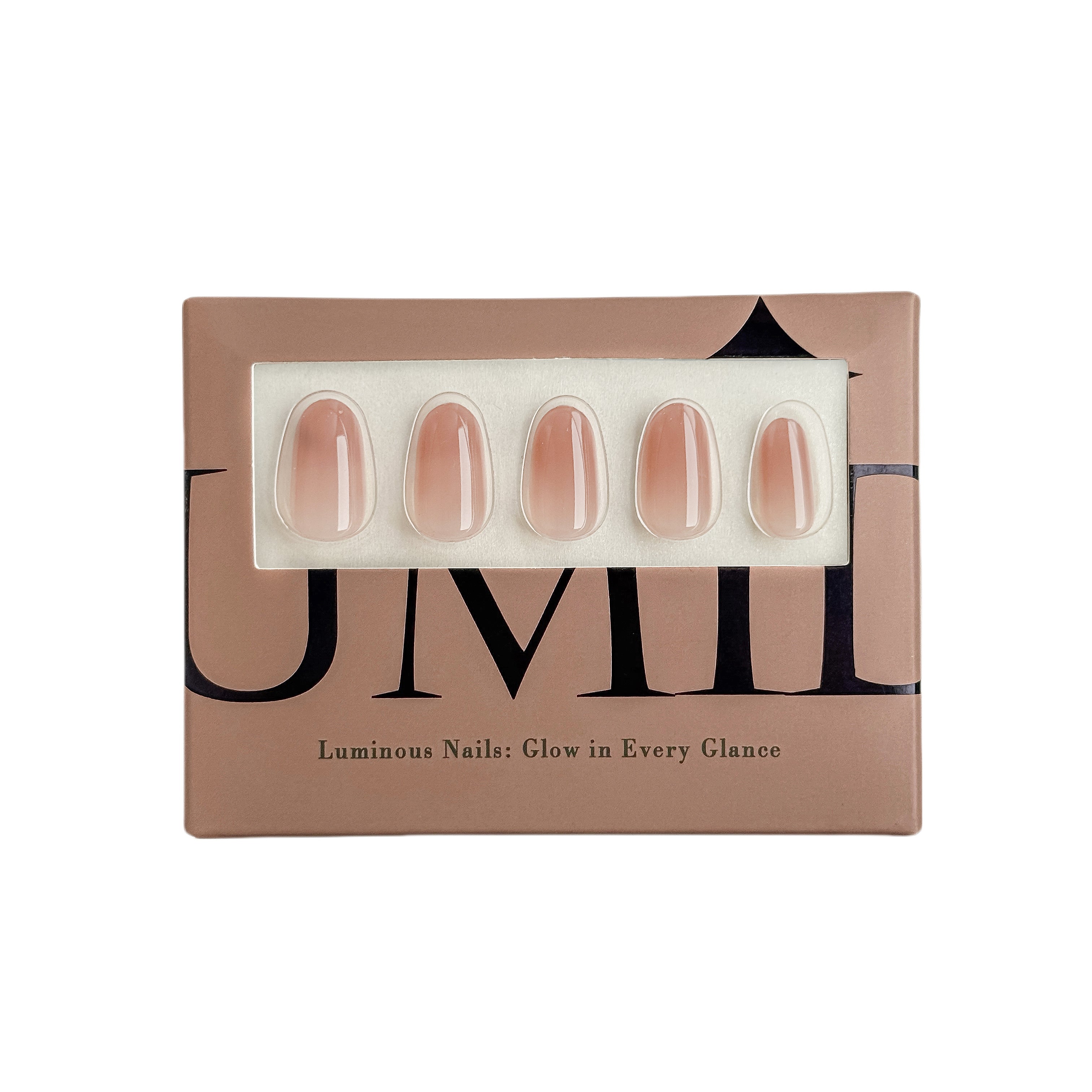 Gradient Translucent Blush Pink Press-On Nails