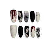 Ghosts and dripping “blood” Press-On Nails