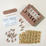 Silver French Tip Press-On Nails